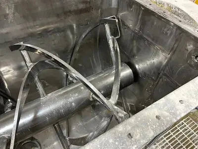 USED 1985 ARROW TANK & ENGINEERING CO. DOUBLE SPIRAL RIBBON BLENDER