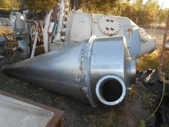 Separator, Cyclone, Air, S/st, 48" x 24", 6" dia Inlet #S742086