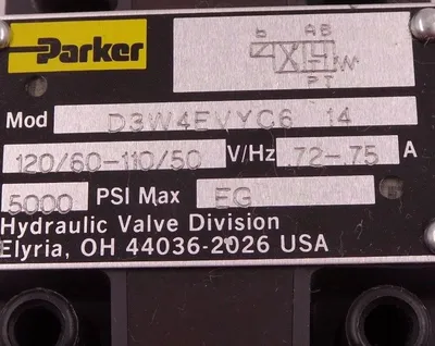 NEW PARKER D3W4EVYC6 14 DIRECTIONAL CONTROL SOLENOID VALVE