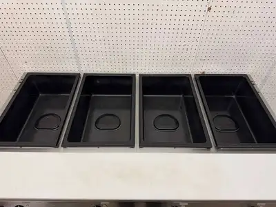 Used Vollrath Used 61" Vollrath 38104 ServeWell Electric Four Pan Sealed Well Hot Food Table 120V - TH1 Steam Tables (Food) Illinois US | Falcon Restaurant Supply #1374829