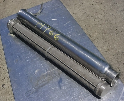 USED TRI CLOVER "STREAMLINE" STRAINER 3' IN LINE STRAINER