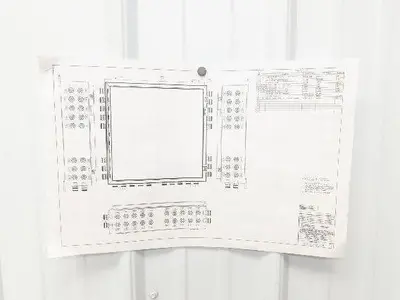 Hoffman A242406LP Electrical Enclosure Control Panel 24x24x6" Backplate JIC
