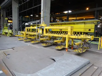 USED GELDOF PNEUMATIC PLATE HOIST 14 TON