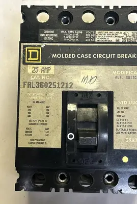 Used SQUARE D FAL360251212 Miscellaneous Equipment (Electrical & Power) | Surplus Asset Holdings #1204093