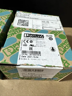 NEW Phoenix Contact PTFIX 6/18x25-NS35 BK