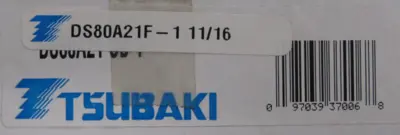 NEW TSUBAKI DS80A21F SPROCKET 1-11/16" BORE
