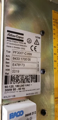 USED ATLAS COPCO PF3007-C-HW TENSOR S4/S7