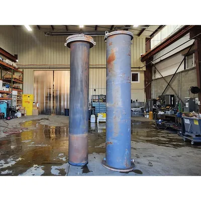 Used 24" Dia X 10'-6" Chlorine / Helium Gas Vaporizer Exchanger
