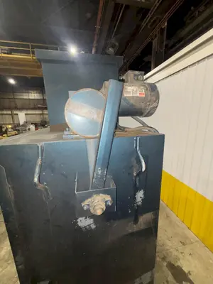 30" x 68" LS INDUSTRIES SHOT BLAST MACHINE WITH DUST COLLECTOR, FOR PROPANE TANKS: STOCK #22767