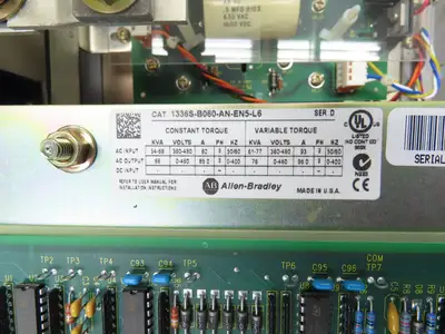 Allen Bradley 1336SB060VAADSGM1CHA2CL6EC AC Drive VFD 75Hp 76kva 460V Enclosure