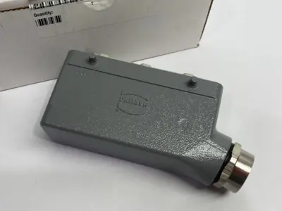 USED HARTING HEAVY DUTY POWER CONNECTOR, HOOD & INSERT HAN KIT 24B