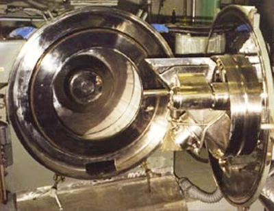 Krauss-Maffei HZ 63 peeler centrifuge, 316SS.
