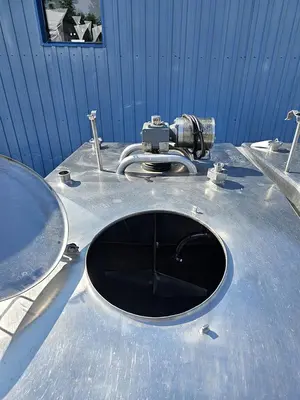 Used 2000 Gallon Jacketed Tank, 3 Compartments With Mixers, Flavor Tank