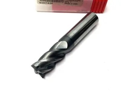 USED ACCUPRO SQUARE END MILL: 5/8" DIA, 1-1/4" LOC, 4 FLUTE, SOLID CARBIDE