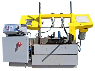 W. F. Wells and Sons Horizontal Band Saw Bandsaw with Coolant Pump & New Blade