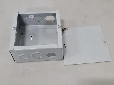 6"x6"x3" Screw Cover Junction Pull Box, 12 Knockouts