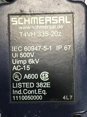 USED SCHMERSAL T4VH 335-20Z