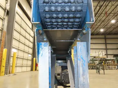 New London Engineering 8"x 5' 6" Plastic Roller Belt Accumulating Conveyor 30FPM