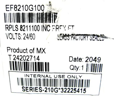 NEW ASCO EF8210G100 SOLENOID VALVE 24/60 VOLTS