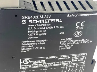 Used Schmersal 101175611, SRB402EM Relays & Switches Michigan US | Maverick Industrial Sales #1397643