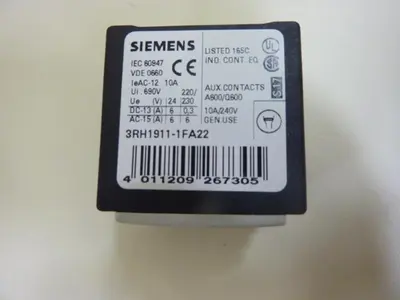 USED SIEMENS 3RH1911-1FA22