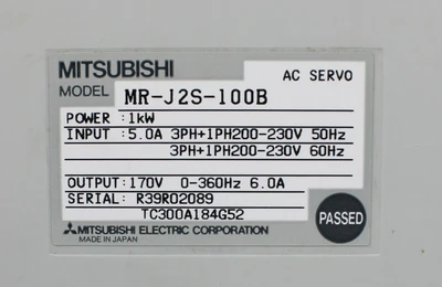 USED MITSUBISHI MR-J2S-100B