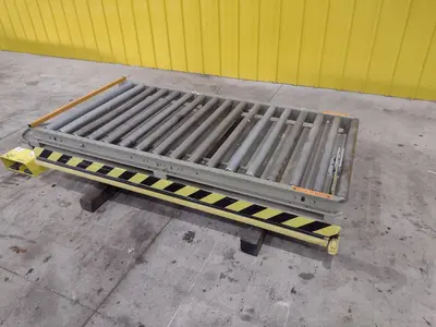 4,000 LB X 72" X 36" SOUTHWORTH MODEL #LS4-36 HYDRALUIC SCISSOR  LIFT TABLE WITH ROLLER TOP: STOCK #20898