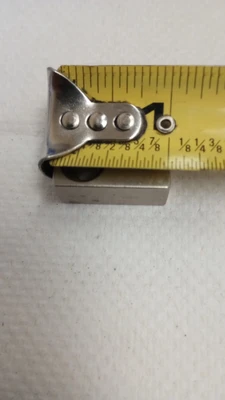 USED Misumi Stopper Block 40HRC 1045 Carbon Steel Counterbored