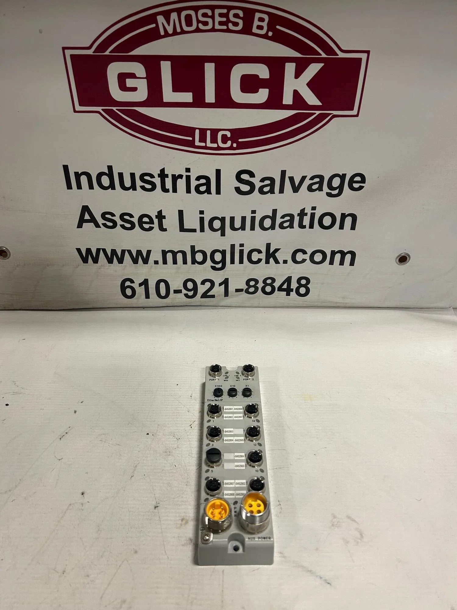 Allen Bradley 1732E-16CFGM12QCR/A ArmorBlock 16-Pt I/O Module /w EtherNet