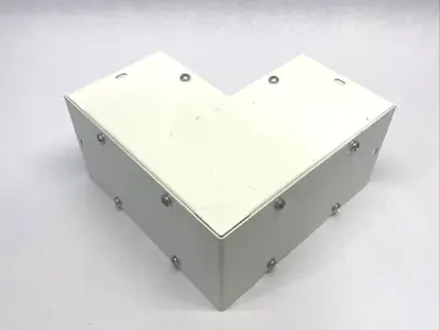 F4490EOUT | Hoffman  Wireway Elbow 90-Degree Outside Opening, Fits 4"x4" White - Used
