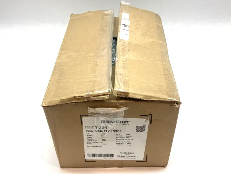 Used MARATHON MOTORS BLACK MAX 3 PHASE 1/2HP MOTOR 230/460V A.C. Motors Michigan US | Maverick Industrial Sales #1091430