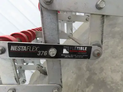 NestaFlex 376  30"W x 12' 8" Expandable Gravity Flex Conveyor Plastic Skatewheel