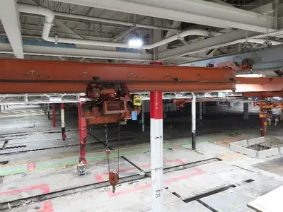 Cleveland Tramrail P&H 2 Ton Underhung Bridge Crane 42' 11" Span Magnetek Remote