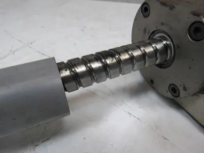 Ball Screw Assembly 25mm Dia Shaft 12mm Pitch 23mm Travel 42-1/2" OAL