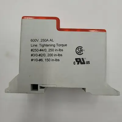 Used MERSEN MERSEN CEP-FSPDB250 POWER DISTRIBUTION BLOCK, COMPACT, FINGER-SAFE, IP20, 250A Terminal Blocks | ND Industrial Surplus #1225330