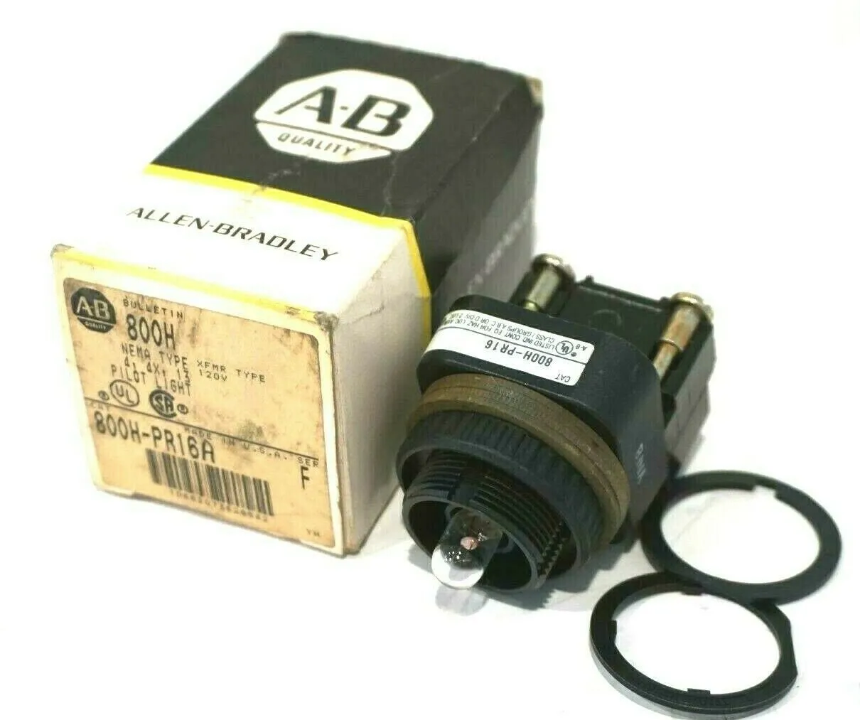 NEW ALLEN BRADLEY 800H-PR16A PILOT LIGHT SER.F 800HPR16