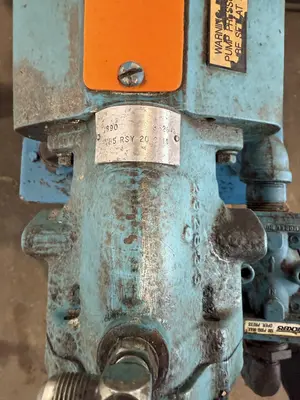 5,000 PSI HYDRAULIC PUMP UNIT W/ BALDOR MOTOR. STOCK # 1003325.