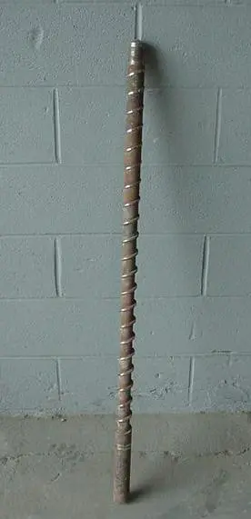 Extruder Screw, 1.75" diameter x 3' 11 5/8" overall length