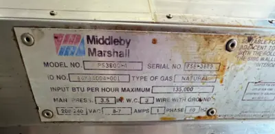 75-0481 Middleby Marshall PS360 Natural Gas Conveyor Pizza Ovens