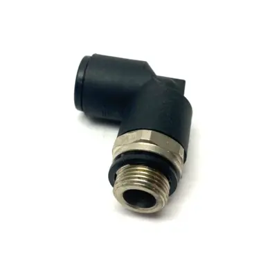 New | in-Stock PARKER PNEUMATIC PUSH-IN SWIVEL ELBOW FITTING 3/8" BSPP 12MM TUBE Hoses | Maverick Industrial Sales #1114107