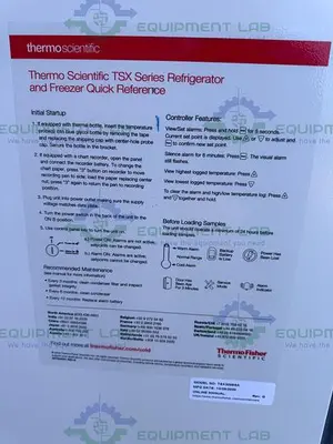 USED THERMO FISHER TSX3005SA HIGH PERFORMANCE LAB REFRIGERATOR,  29 CU FT, 5°C MFG 20