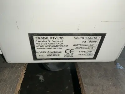 Used 2000 EMSEAL PTY LTD APPPLIKATOR Laminators Ohio US | HGR 24 #1463413
