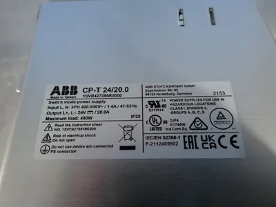 New | in-Stock ABB CPT24/20.0 DIN Rail Power Supplies Ohio US | HGR 24 #786978