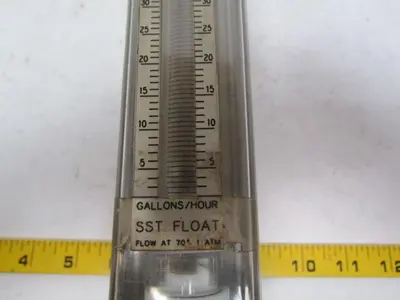 Gilmont GF-4540-1250 Accucal flow meter gallons per hour w/3/8" hose barb