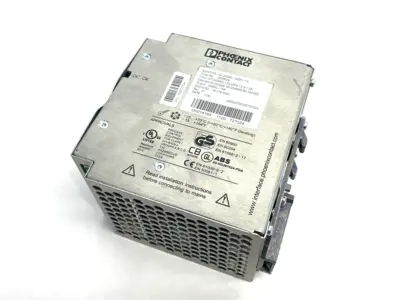 USED PHOENIX CONTACT PRIMARY SWITCHED POWER SUPPLY DAMAGED FACE