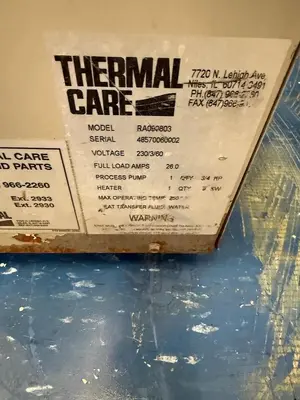 Thermal Care Aqua Therm RA Chiller S/N: 48570060002