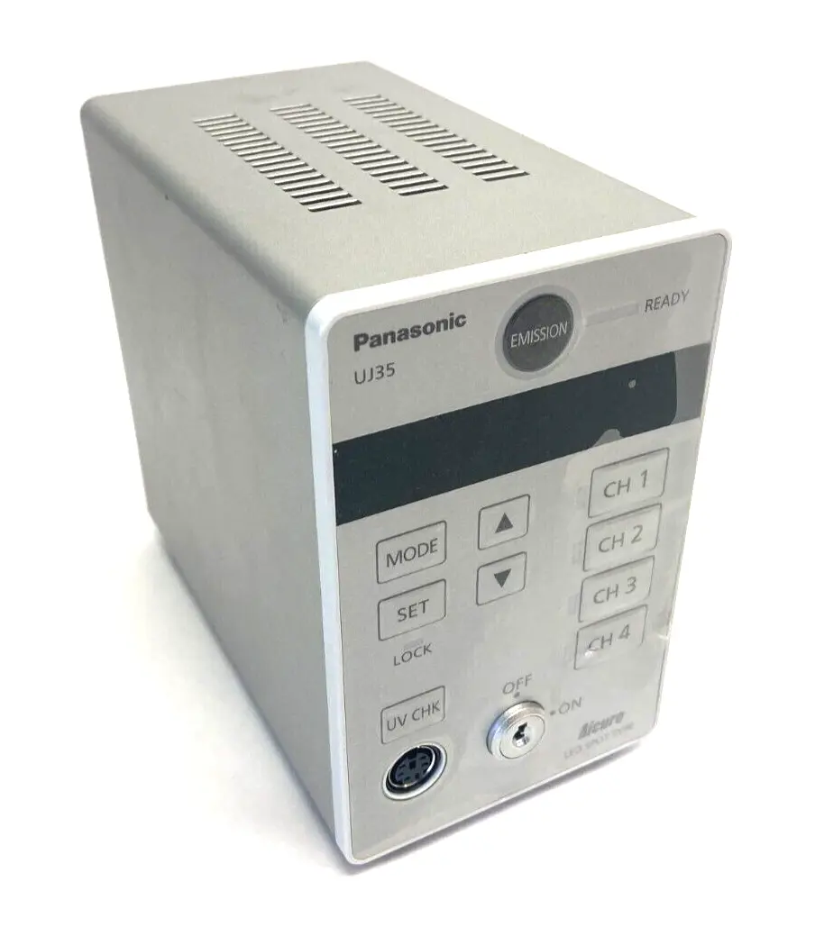 USED PANASONIC AICURE LED SPOT TYPE UV CURING MACHINE 4-CHANNEL