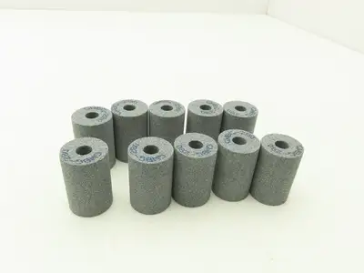 Norton 53A90-LVBE Alundum Grinding Wheel 1-1/8"x 1-11/16"W x 3/8"Arbor Lot of 20
