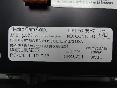 Electro Cam Plus PS-5101-10-016 Programmable Limit Switch I/O Module Enclosure