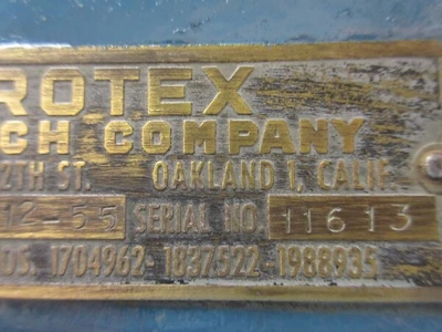 Rotex #R12-55, turret punch